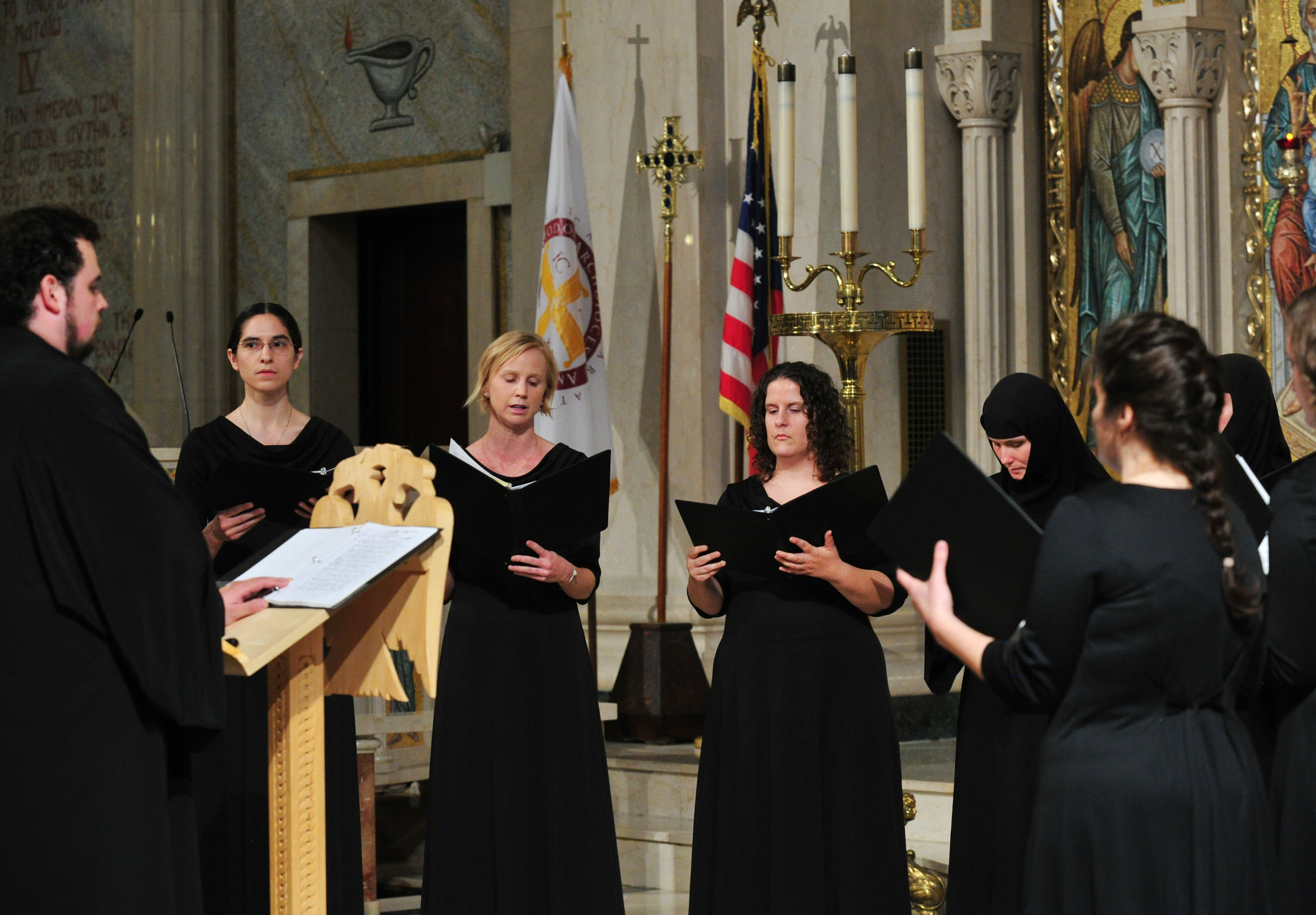 The Archdiocesan Byzantine Choir,and St. Kassiani Choir Concert at The Holy trinity Cathedral in NY. PHOTO:© DIMITRIOS PANAGOS-GANP/ΔΗΜΗΤΡΗΣ ΠΑΝΑΓΟΣ
